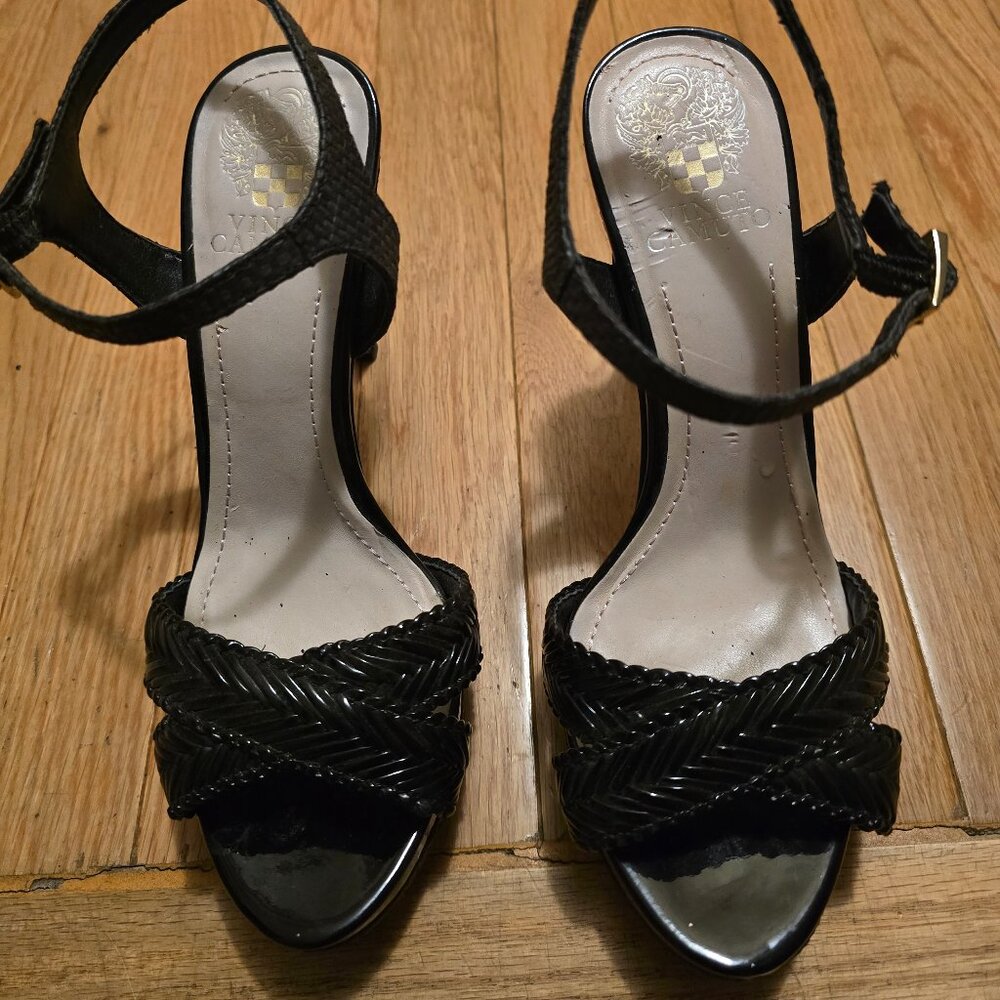 Vince Camuto Black Stiletto Sandals/Heels - Size 7.5